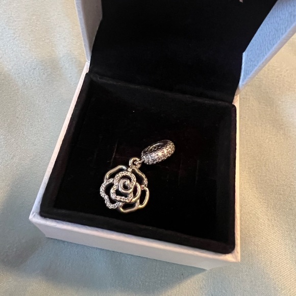 Pandora Shimmering Rose Dangle Charm - Picture 6 of 6